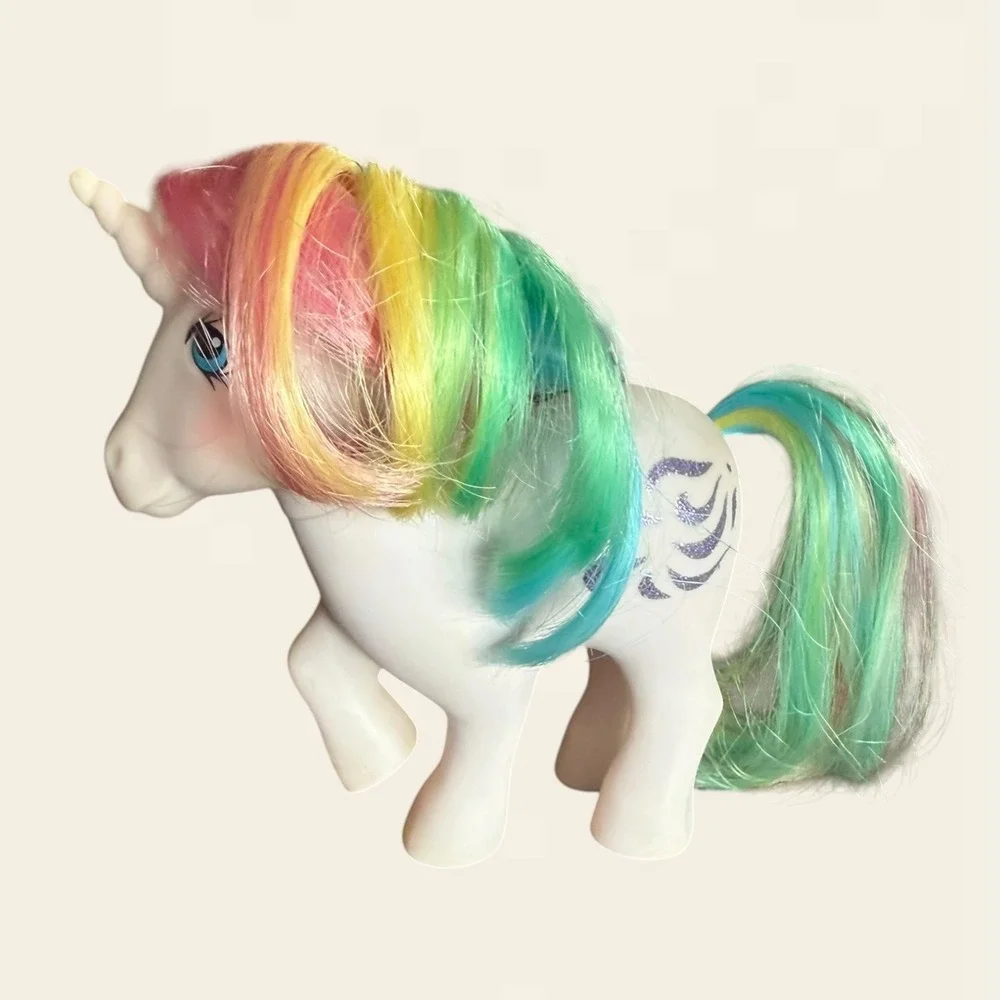Vintage 1984 My Little Pony MLP G1 Rainbow Ponies Windy Unicorn White Hasbro - Picture 1 of 4